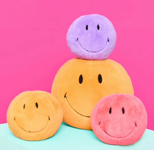 Bon Ton Toys 5” Fuzzy Plush Smiley in Purple