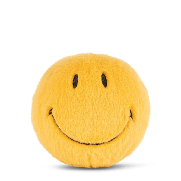 Bon Ton Toys 5” Fuzzy Plush Smiley in Yellow
