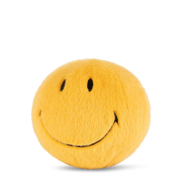 Bon Ton Toys 5” Fuzzy Plush Smiley in Yellow