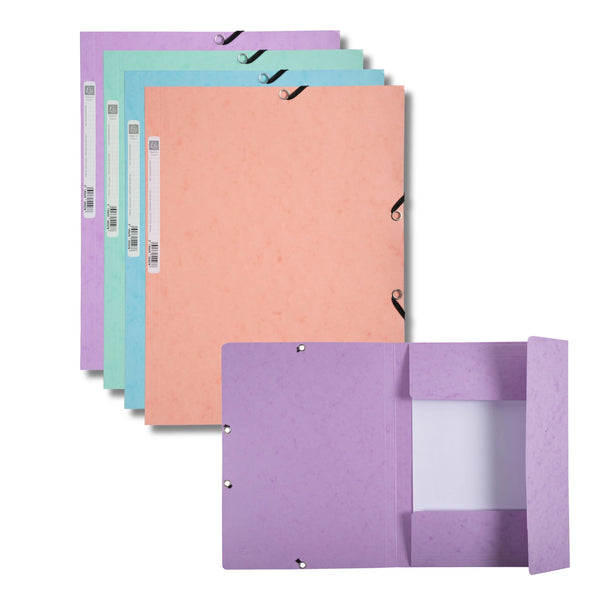Exacompta 3-Flap File Folders With Elastic Closure