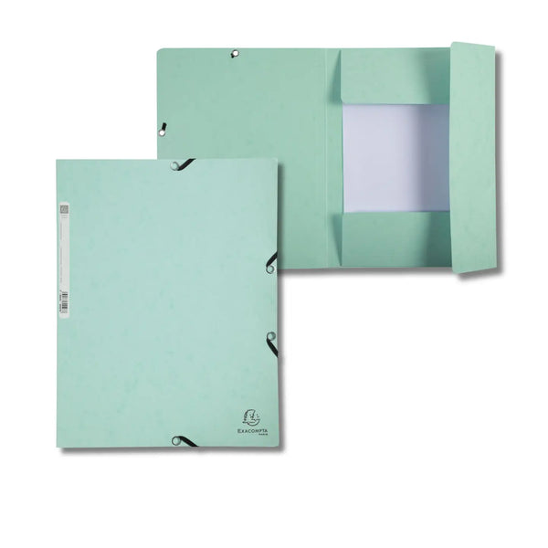 Exacompta 3-Flap File Folders With Elastic Closure