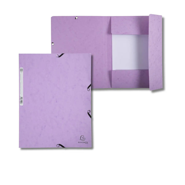 Exacompta 3-Flap File Folders With Elastic Closure