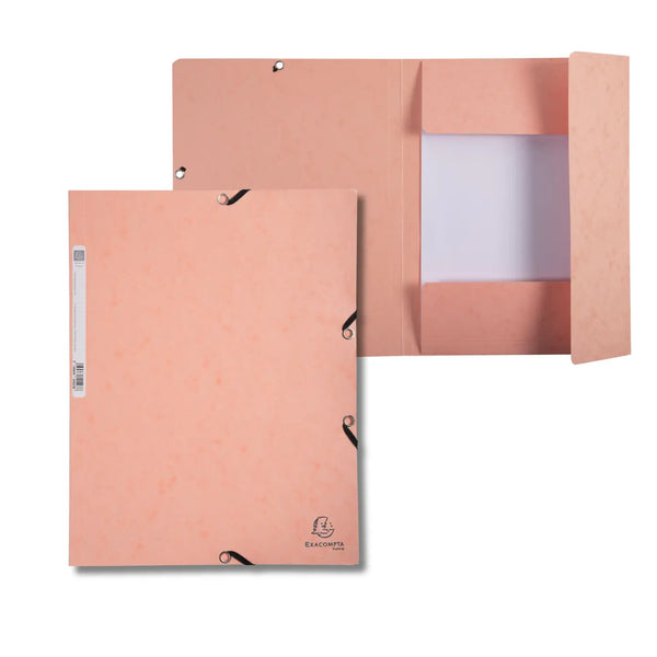 Exacompta 3-Flap File Folders With Elastic Closure