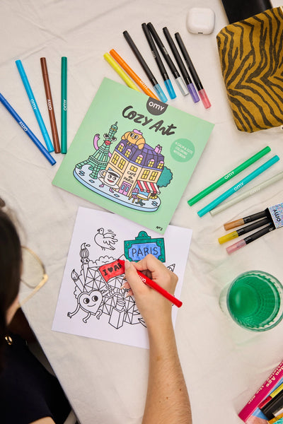Cozy Coloring Book - Cafe de Paris