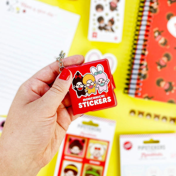 Friends Forever Monchhichi Mini Stickerbook Keychain by Pipsticks