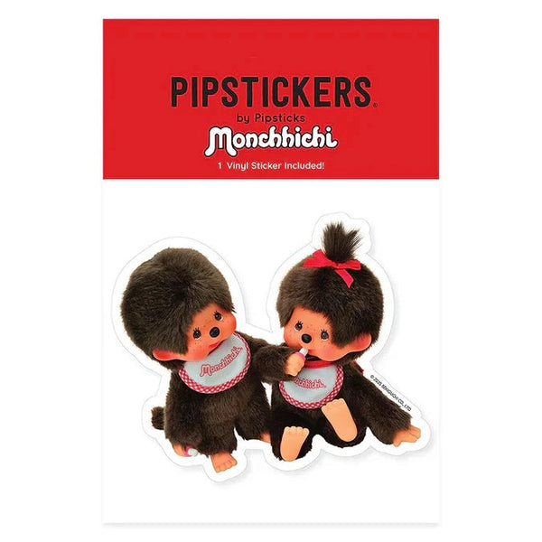 Monchhichi Boy & Girl Vinyl Sticker by Pipsticks