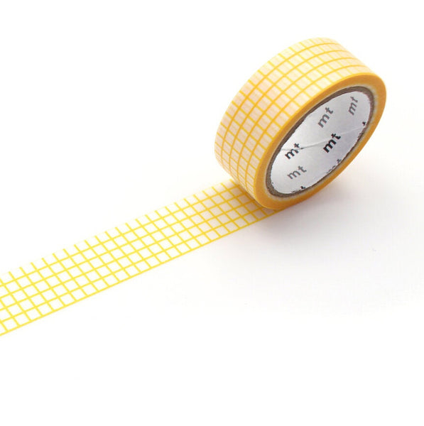 Graph Pattern Washi Tape in Dandelion