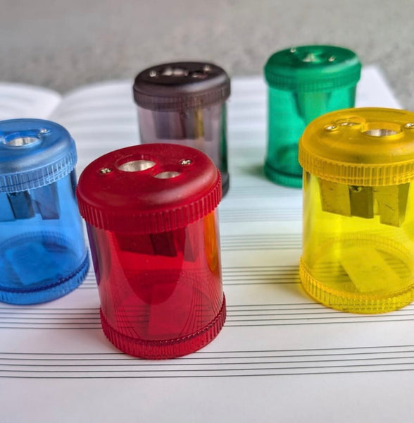 DUX Double Pencil Sharpener in Assorted Clear Colors