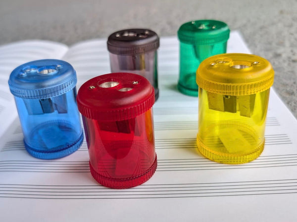 DUX Double Pencil Sharpener in Assorted Clear Colors