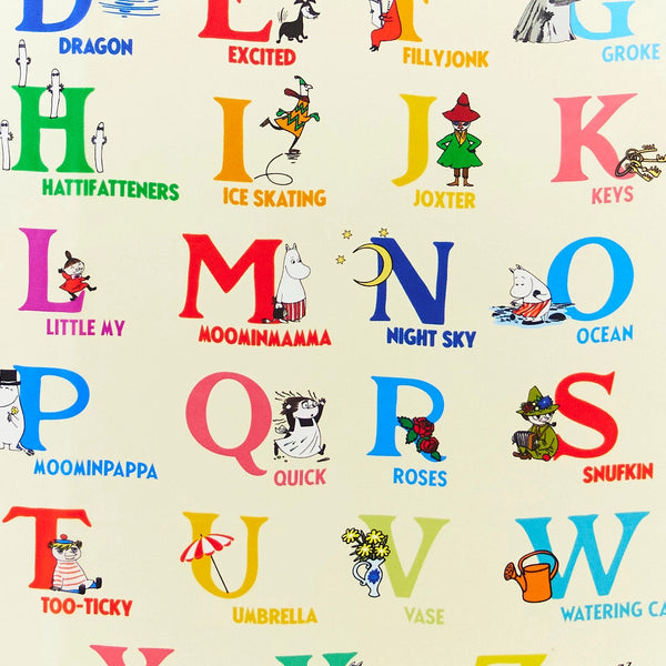Moomin Alphabet Playsilk by Sarah's Silks