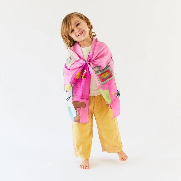 Moominvalley Kitchen Seek & Find Playsilk by Sarah's Silks