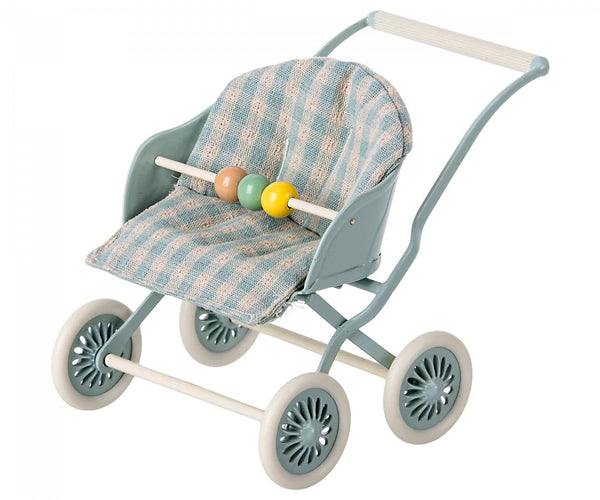 Maileg Stroller For Baby Mice In Mint