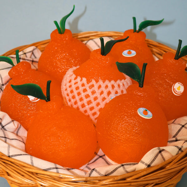 The Sumo orange Lamp by Lumpy Studios