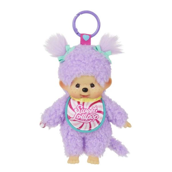 Monchhichi Purple Sweet Lollipop Girl