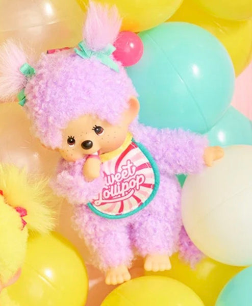 Monchhichi Purple Sweet Lollipop Girl