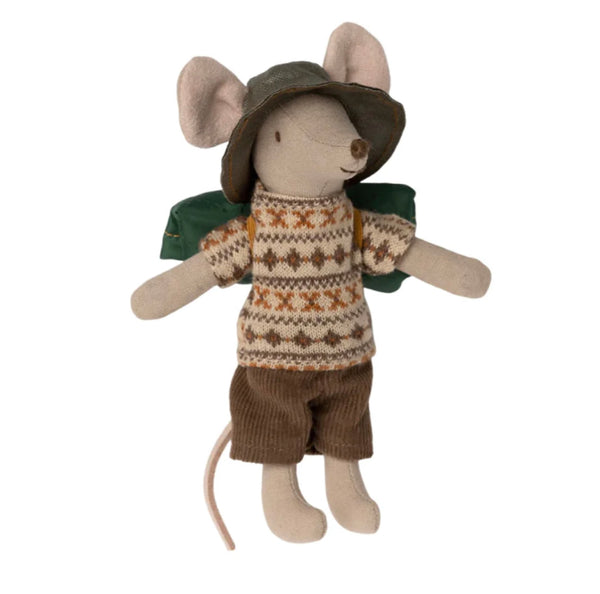 Hiker Mouse Brother (with magnet hands) by Maileg