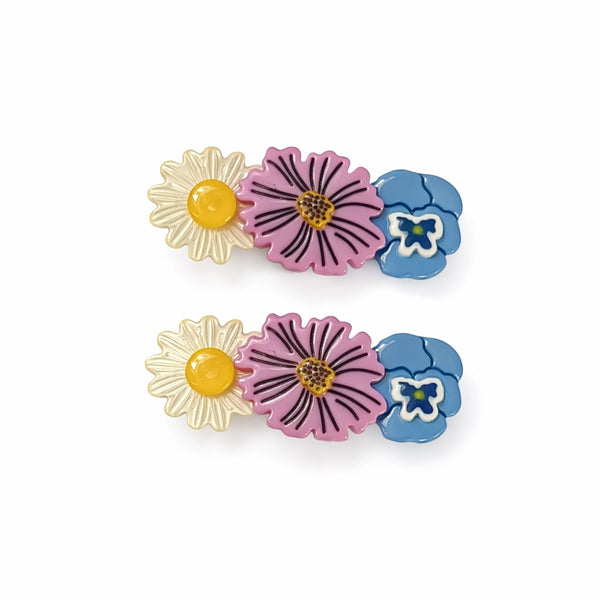 Heirloom Garden Mix Barrette Set by MackBecks