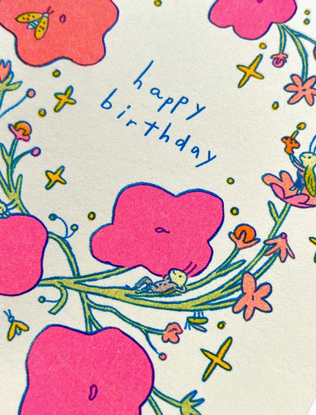 Happy Birthday Little Bugs Riso Card