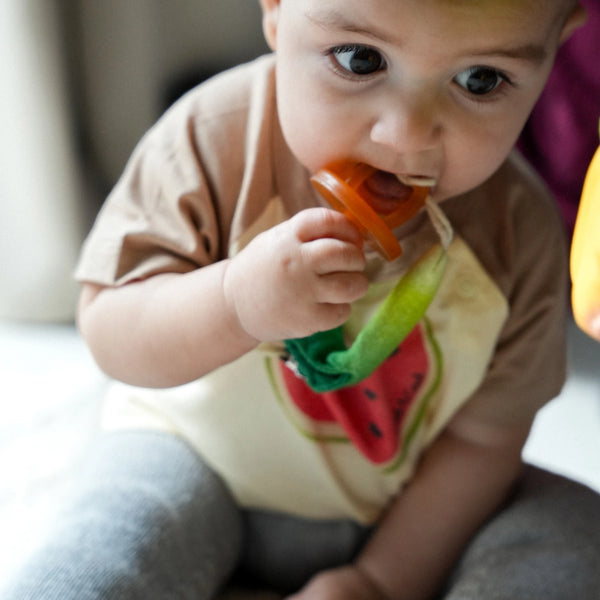 Oli & Carol Luke the Leek Pacifier Clip