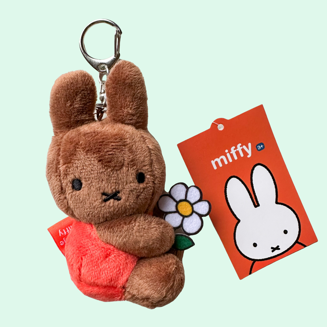 Plush Melanie Keychain (red with daisy)