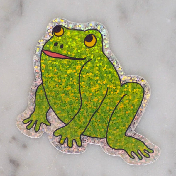 Glitter Froggy Sticker by Jenny Lemons