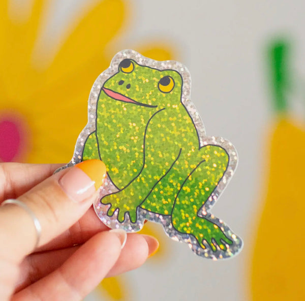 Glitter Froggy Sticker by Jenny Lemons