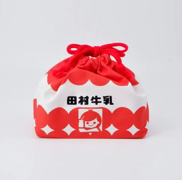 Tamura Milk Bento Drawsrting Bag