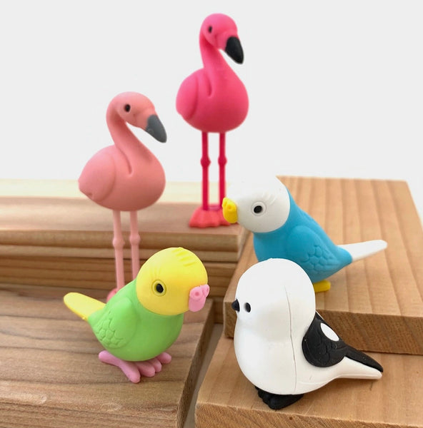 Japanese Eraser Card : Birds
