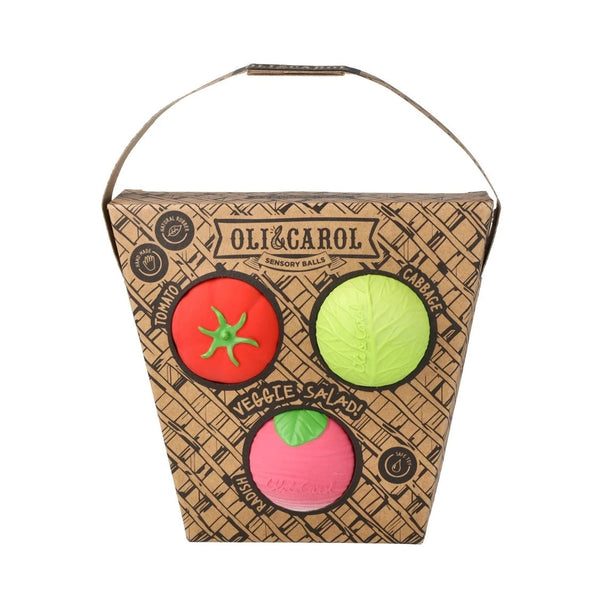 Oli & Carol Veggie Salad Baby Sensory Balls