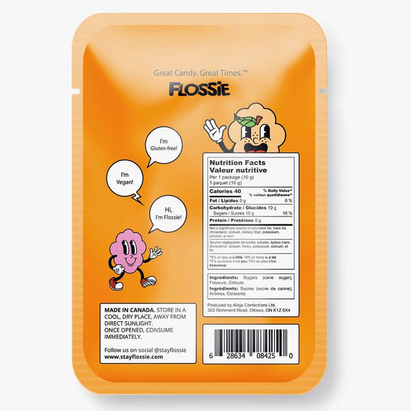 Flossie Cotton Candy -Tangerine