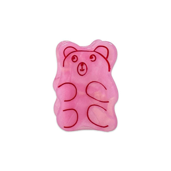 Mini Pink Gummy bear Hair Claw by Jenny Lemons