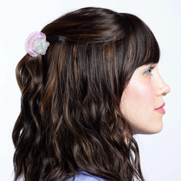 Mini Scallop Shell Hair Claw by Jenny Lemons