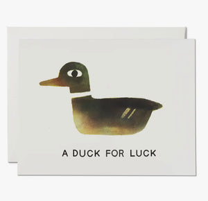 A Duck For Luck Card