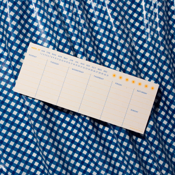 Weekly Planner Notepad By Bromstad Printing