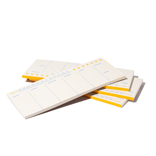 Weekly Planner Notepad By Bromstad Printing