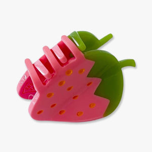 Mini Pink Strawberry Hair Claw by Jenny Lemons