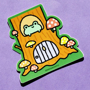 Froggy Mushroom Tree Sticker