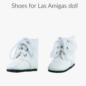 Paola Reina Amigas Doll Shoes - White Boots