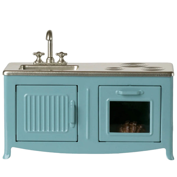 Maileg Blue Mouse Kitchen