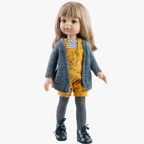 Paola Reina Amigas Doll Outfit- Yellow Jumper Set