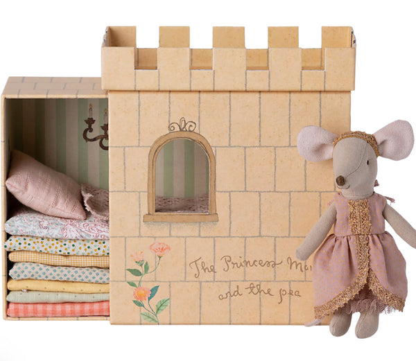 Maileg Princess And The Pea (ochre box, pink dress)