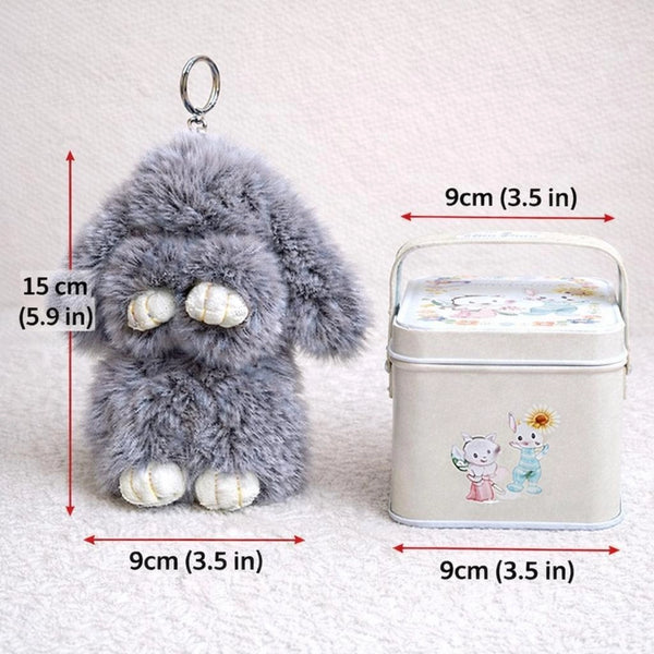 Bao Bunny Surprise Keychain in a Tin