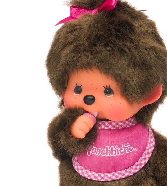 Monchhichi Pink Bib Girl