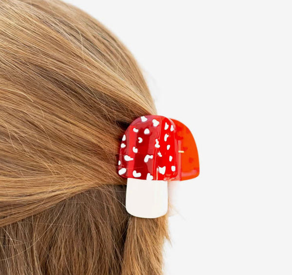 Mini Mushroom Hair Claw by Jenny Lemons