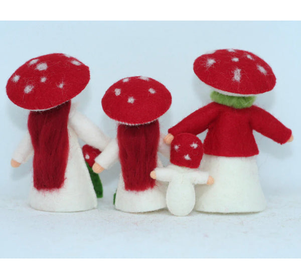 Mushroom Fairy With Red Cap by Eco Flower Fairies