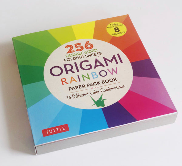 Rainbow Origami Paper Pack Book
