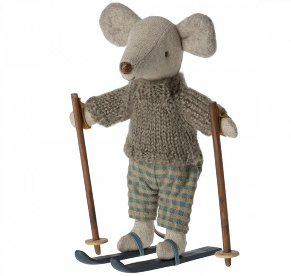 Winter Mouse With Ski Set Big Brother