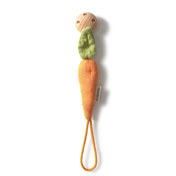 Oli & Carol Cathy the Carrot Pacifier Clip