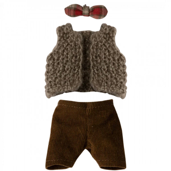 Maileg Vest, Pants, and Bow Tie for Grandpa Mouse