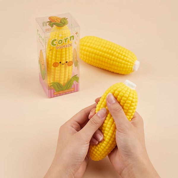 Crunchy Corn Shaped Crunching Sound Squishy